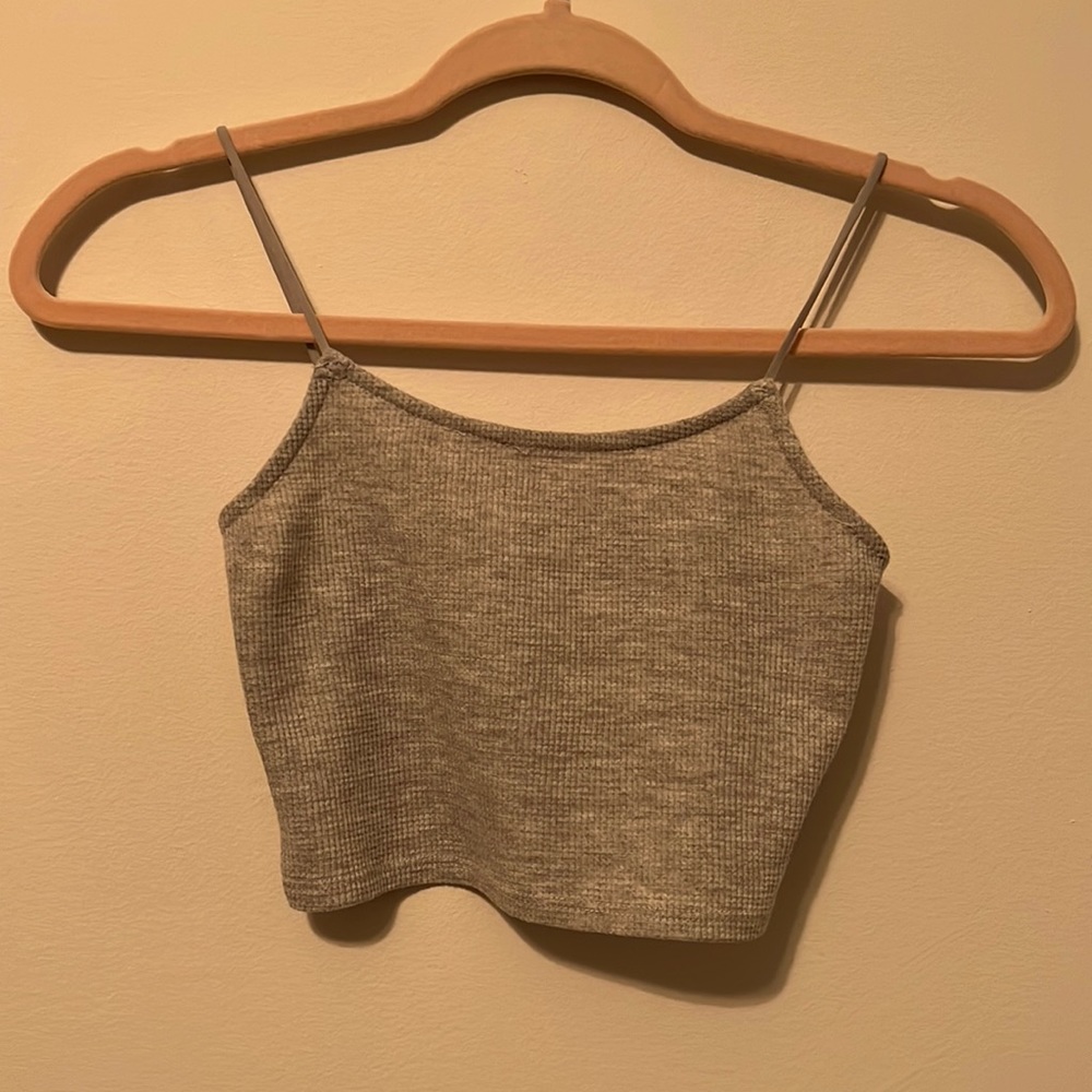 Grey crop top